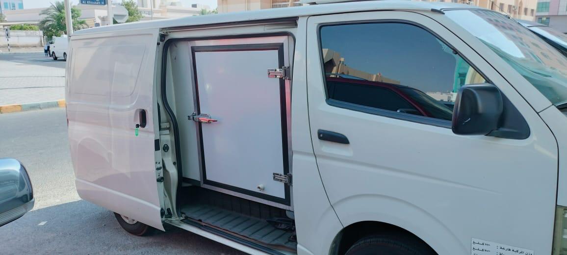 1 to 3 ton chiller van used for daily refrigerated deliveries in Dubai