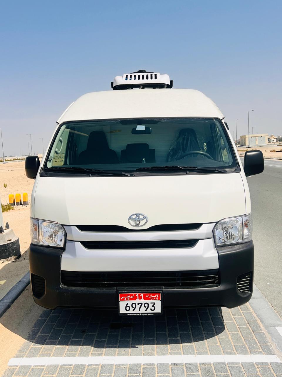 Freezer van used for frozen food delivery at sub-zero temperature in Dubai
